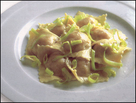 Ricette Primi Pasta - Agnolotti ai porri