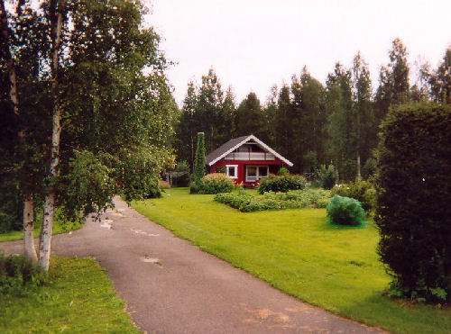 Villetta legno casa tipica finlandese