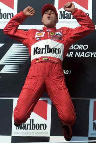 michael schumacher esulta